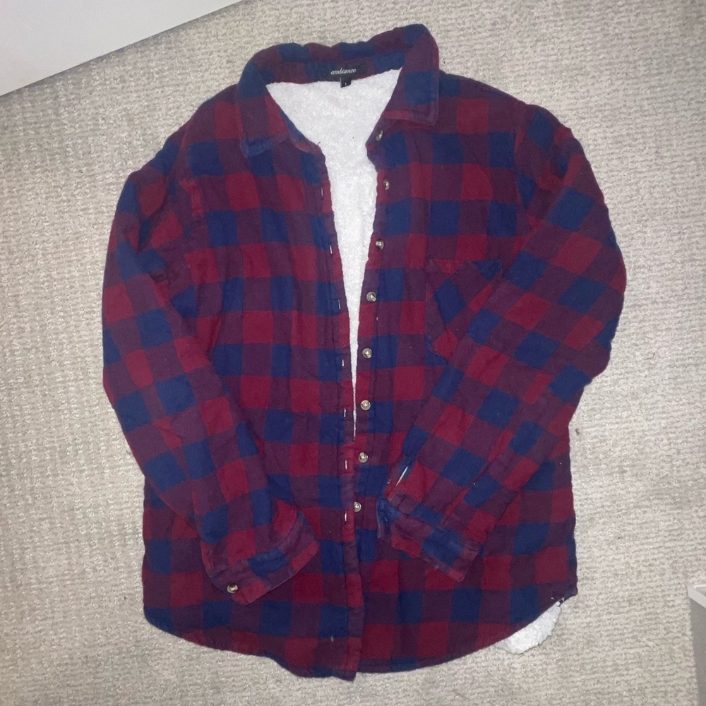 Red and blue flannel jacket #flannel